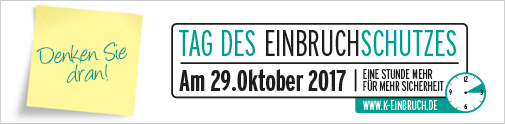 K-Einbruch - Tag des Einbruchschutzes 2017